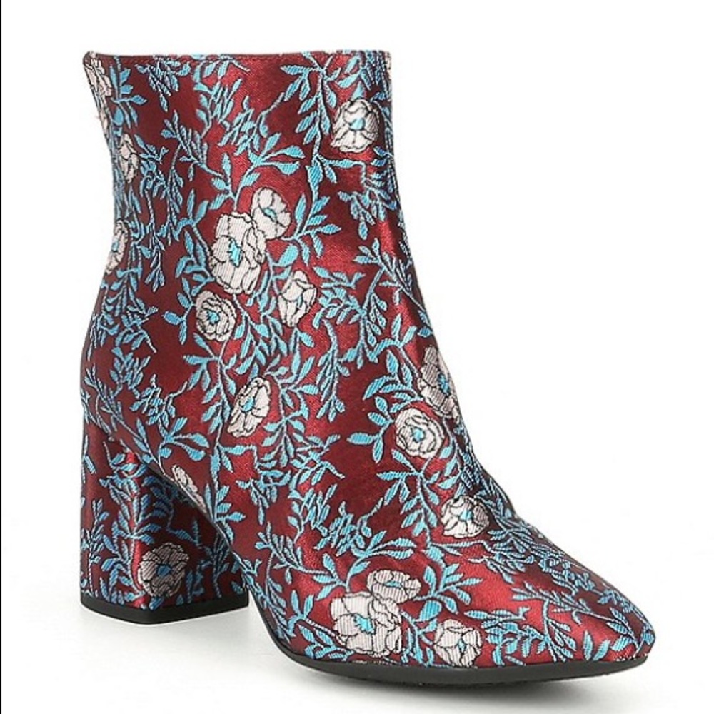Gianni Bini Catalano Brocade Floral Heel Booties